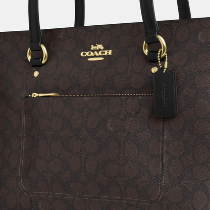 Coach Outlet Station Tote Bag In Signature Canvas