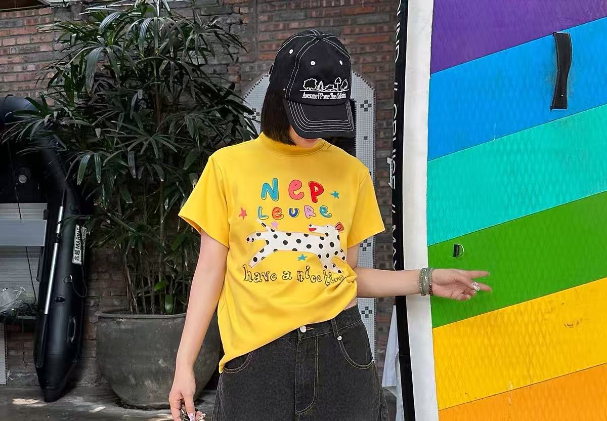 Cute Dalmatian Graphic T-Shirt – Cartoon Dog Casual Summer Tee