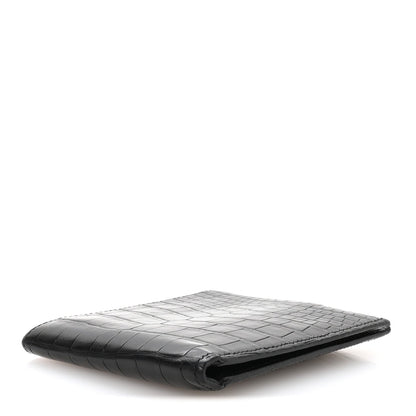 Matte Alligator MC2 Copernic Compact Wallet Black