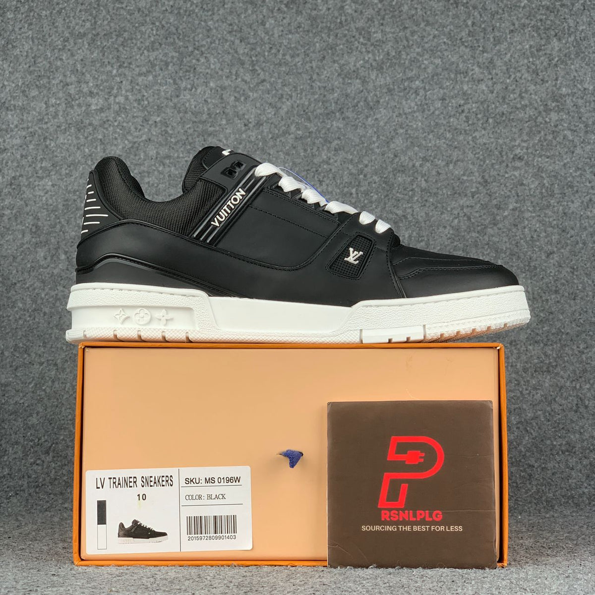 LV Trainer Calf Leather 'Matte Black'