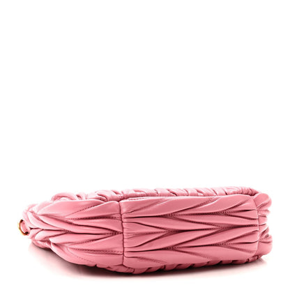 Nappa Matelasse Small Wander Hobo Pink