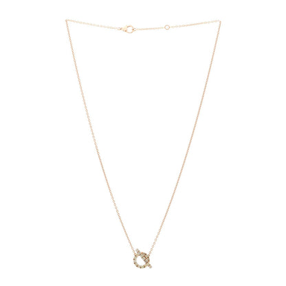 18K Rose Gold Green Sapphire Finesse Pendant Necklace