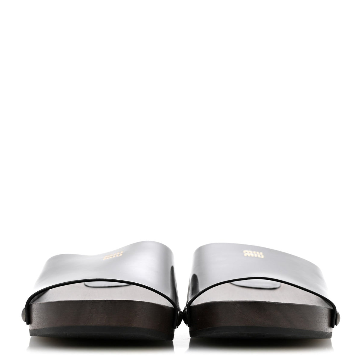 Patent Logo Slide Clogs 36 Black