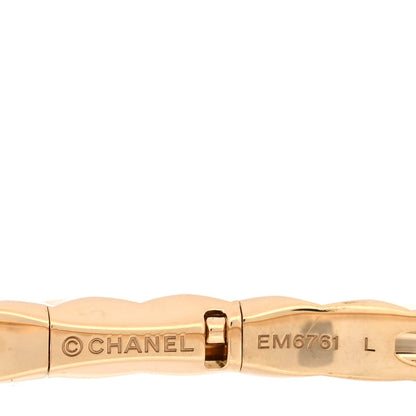 18K Yellow Gold Mini Coco Crush Bangle Bracelet L