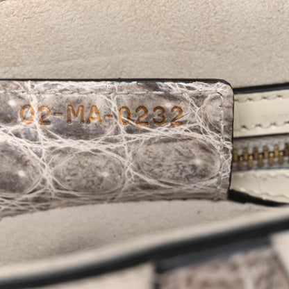 Niloticus Crocodile Himalaya Saddle Bag Latte