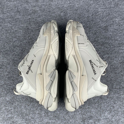 Balenciaga Triple S 'Allover Logo - Grey'