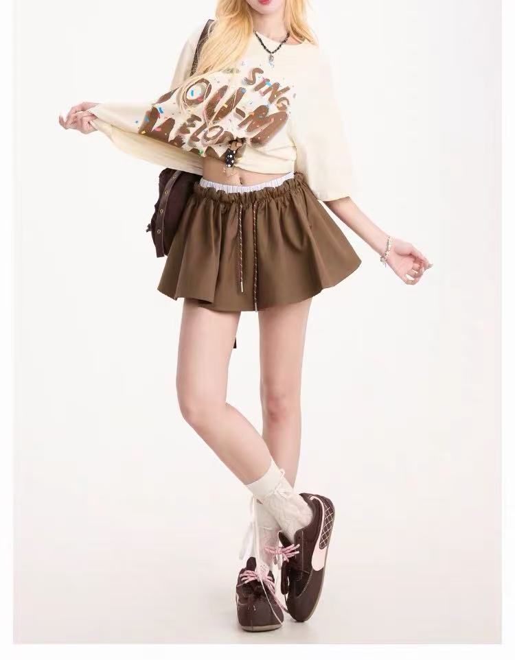 Oversized Graffiti Letter Graphic Cotton T-Shirt