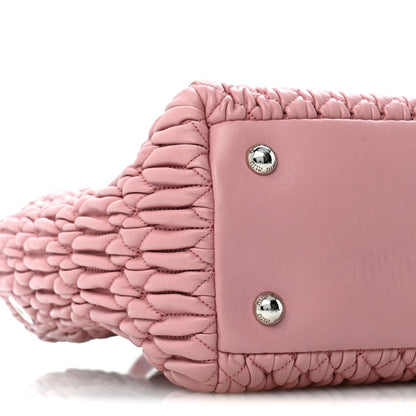 Nappa Matelasse Swarovski Crystal Tote Rosa