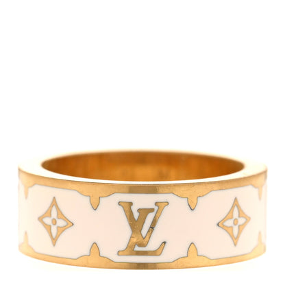 Metal Enamel Nanogram Ring M 54 7 White