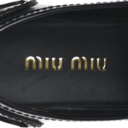 Spazzolato Penny Loafer 39 Black White