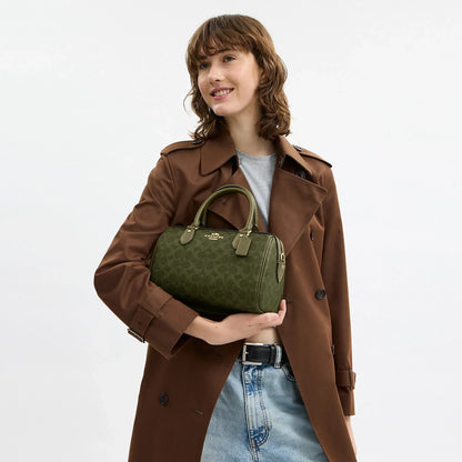 Coach Outlet Rowan Satchel Bag In Signature Canvas