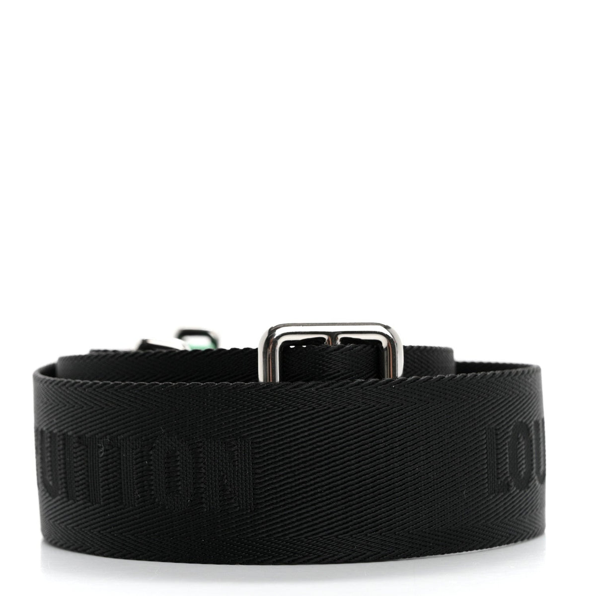 Nylon Alpha Messenger Strap Black Cactus Green