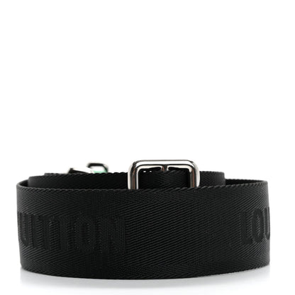 Nylon Alpha Messenger Strap Black Cactus Green