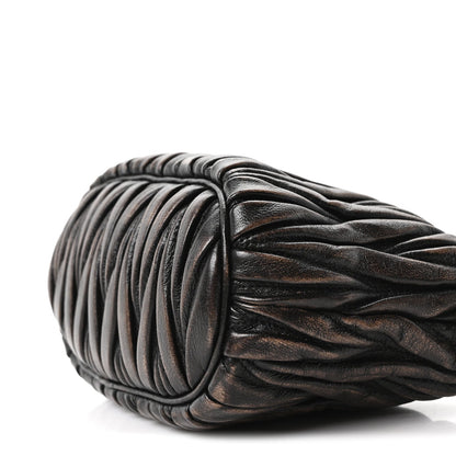 Nappa Matelasse Pouch Sabbia Caffe