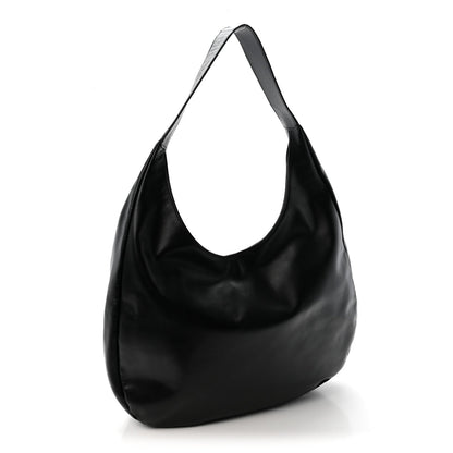 Soft Calf Softy Hobo Bag Black