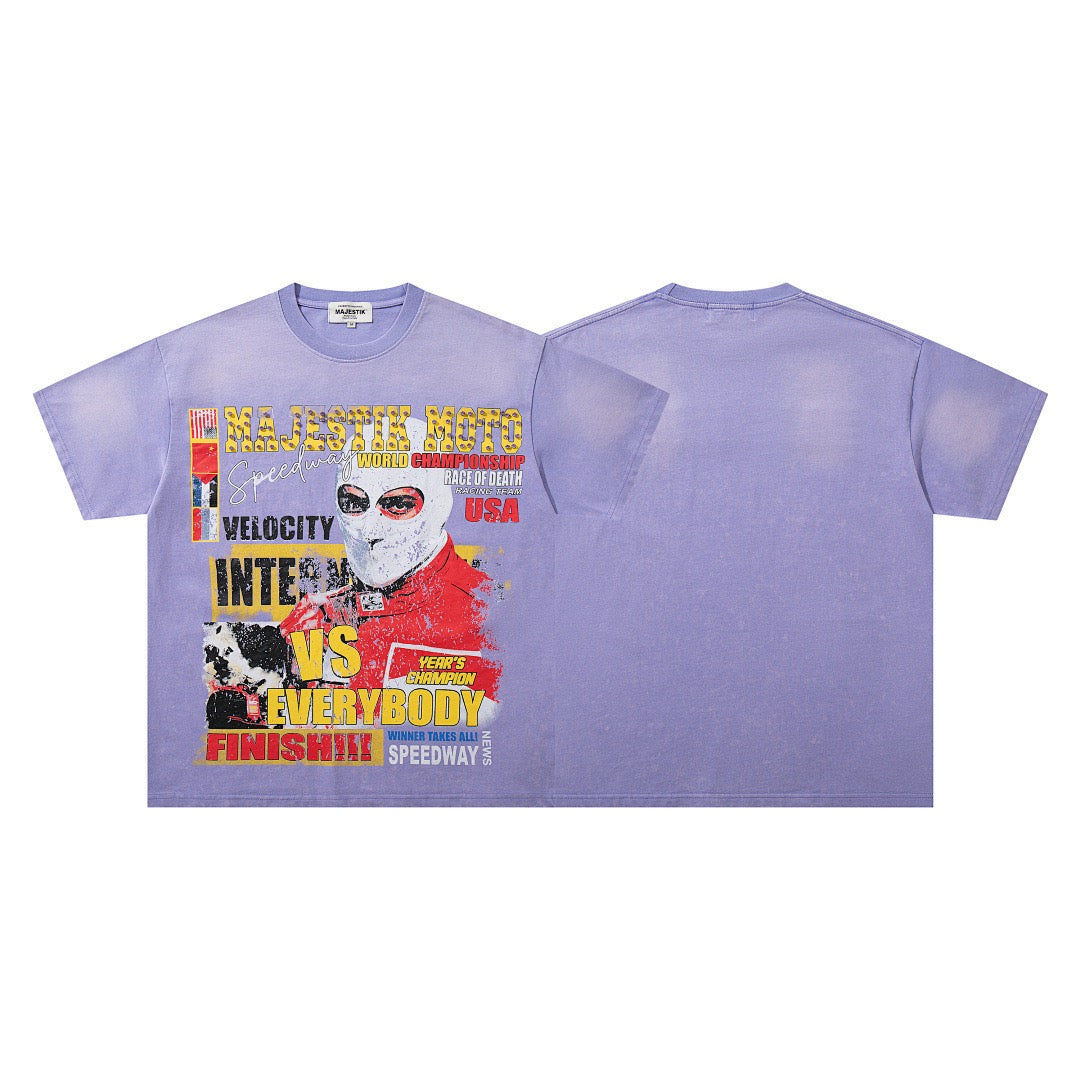 MAJESTIK Moto Speedway Graphic T-Shirt