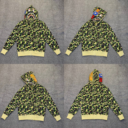 BAPE Shark Camo Full Zip Hoodie