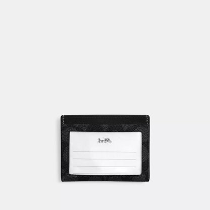 Coach Outlet Slim Id Card Case In Signature Canvas