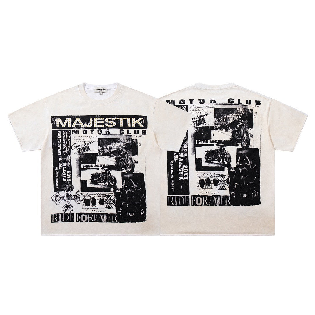 MAJESTIK Motor Club Graphic T-Shirt