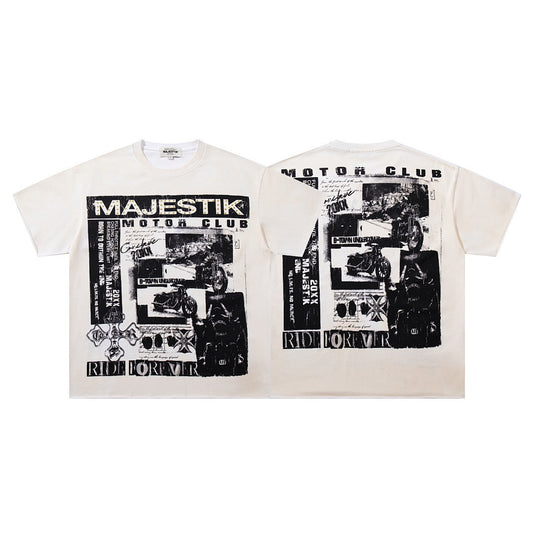 MAJESTIK Motor Club Graphic T-Shirt