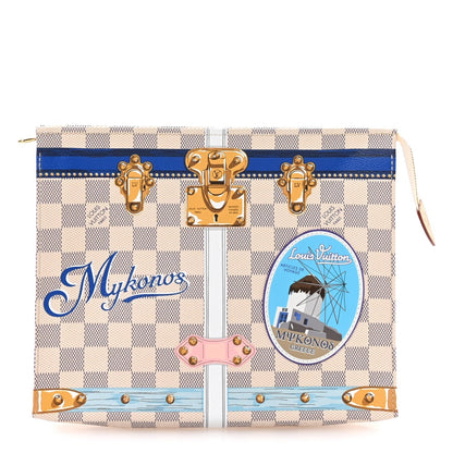 Damier Azur Summer Trunks Mykonos Toiletry Pouch 26