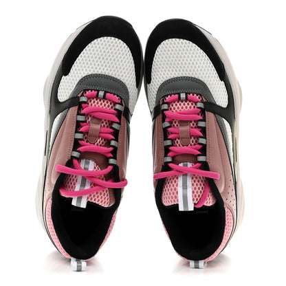 Technical Mesh Calfskin Womens B22 Sneakers 40 Red