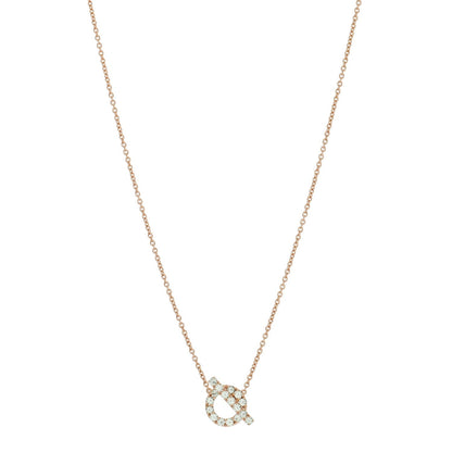 18K Rose Gold Green Sapphire Finesse Pendant Necklace