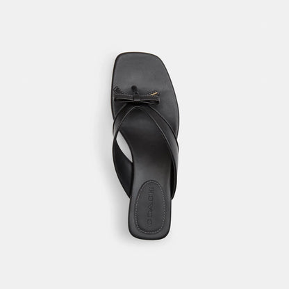 Coach Outlet Bow Thong Kitten Heel