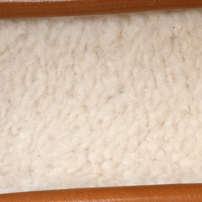 Shearling Calfskin Arcadie Top Handle Bag Cognac