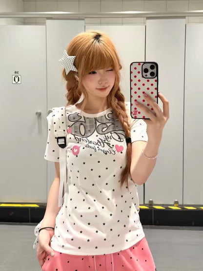 Vintage Star Print Graphic T-Shirt