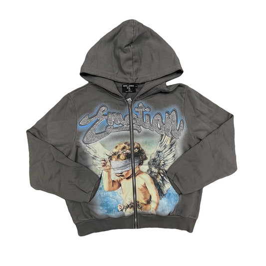 EMOTION Angel Graphic Zip Up Hoodie