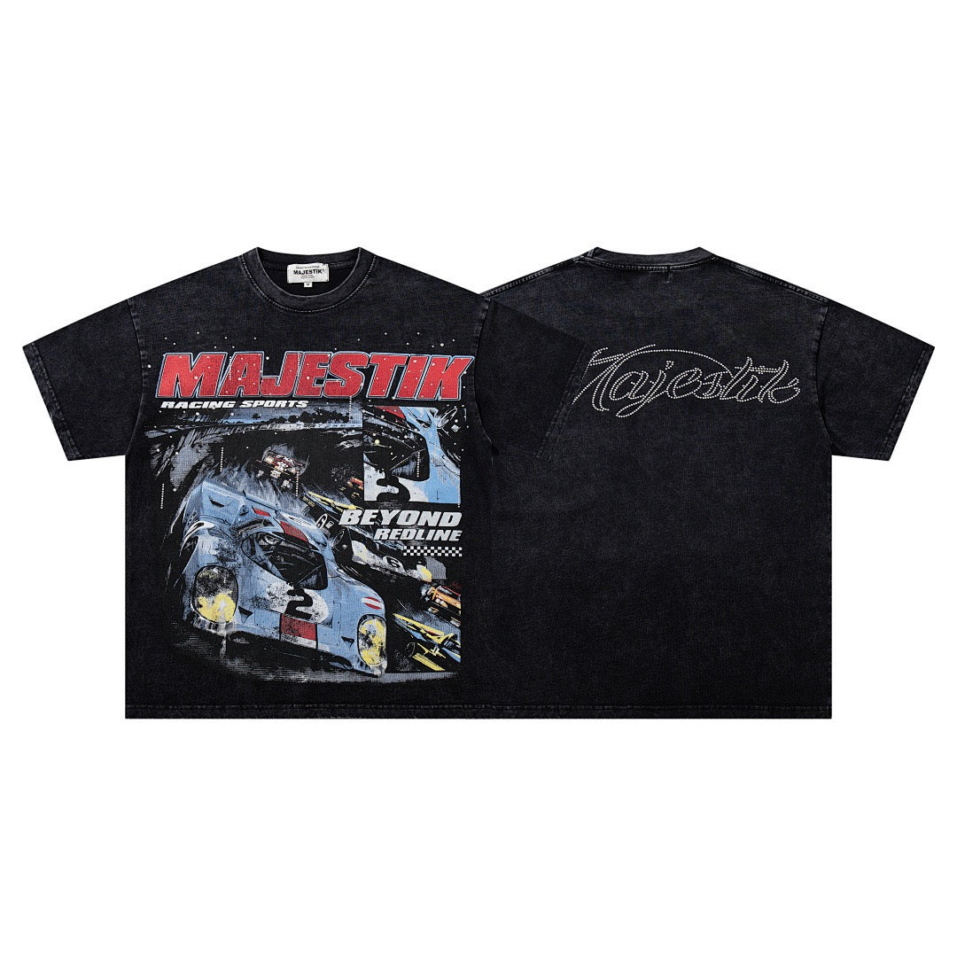 MAJESTIK Racing Sports Graphic T-Shirt