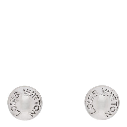 18K White Gold Clous Ear Studs Earrings