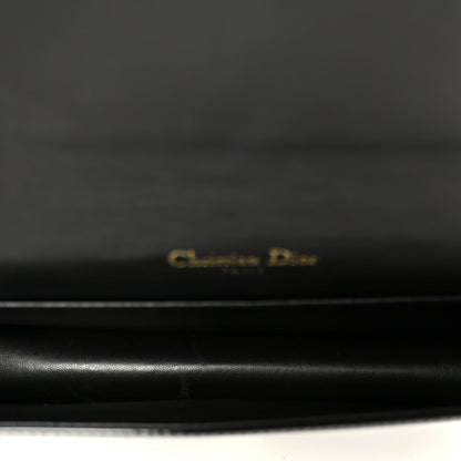Patent Cannage Lady Dior Convertible Clutch Black