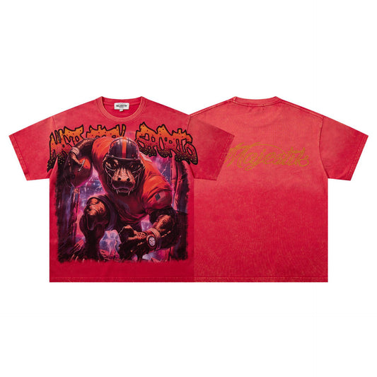 Men's Vintage Graphic T-Shirt – Streetwear Oversized Casual Tee