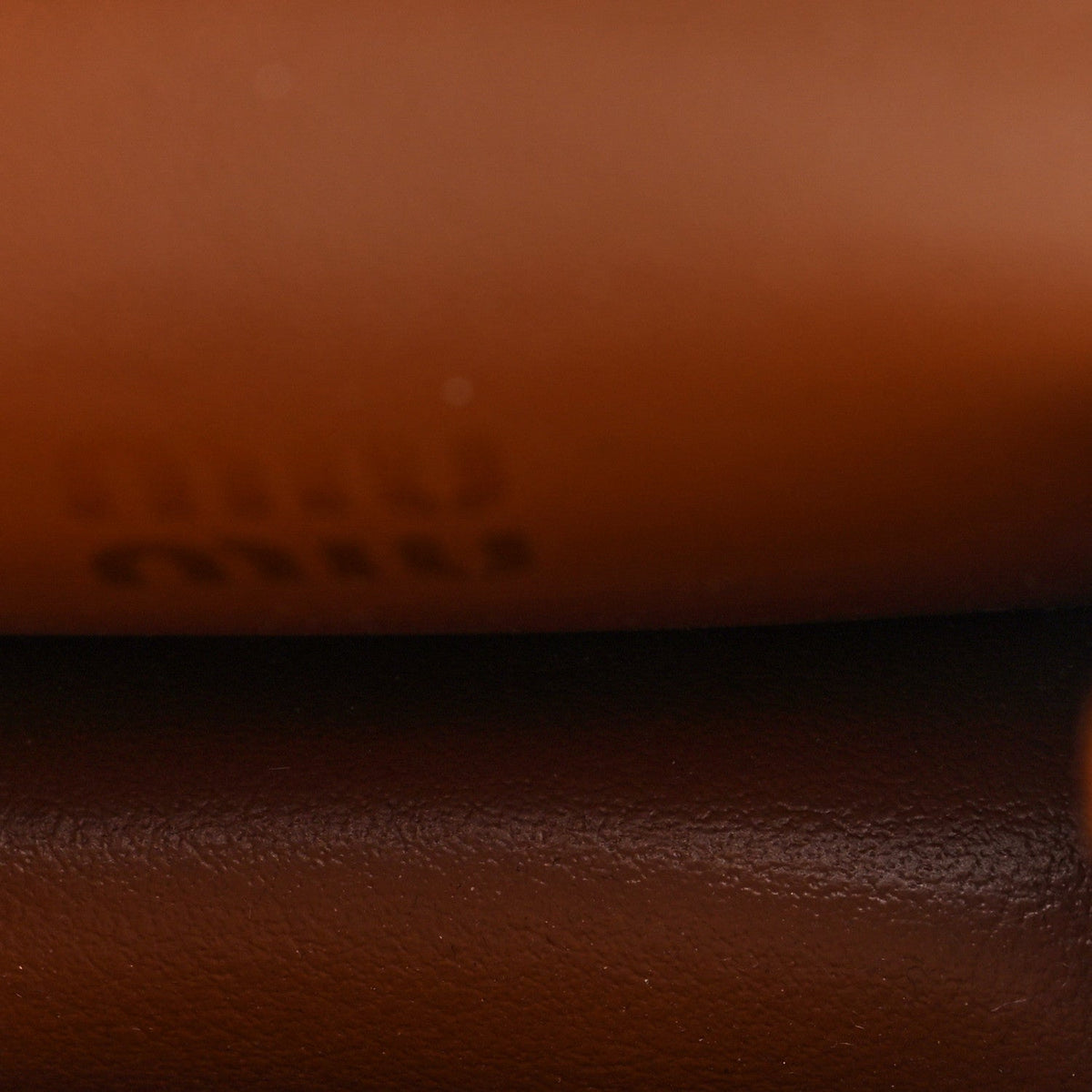 Nappa Flap Pouch Bag Charm Cognac Orange
