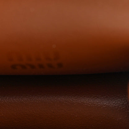 Nappa Flap Pouch Bag Charm Cognac Orange