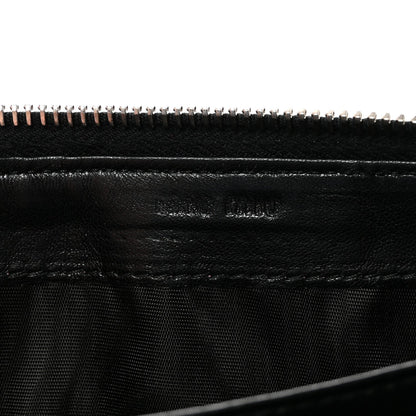 Patent Bow Flap Wallet Green Black