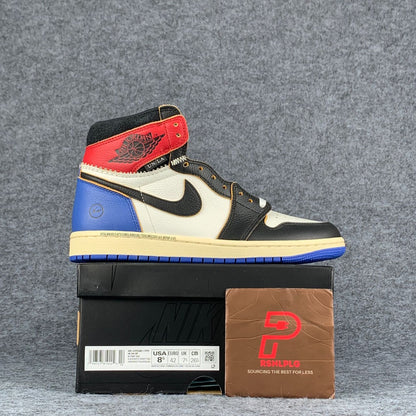 Fragment x Union LA x Air Jordan 1 Retro High OG “Varsity Red/Sport Royal