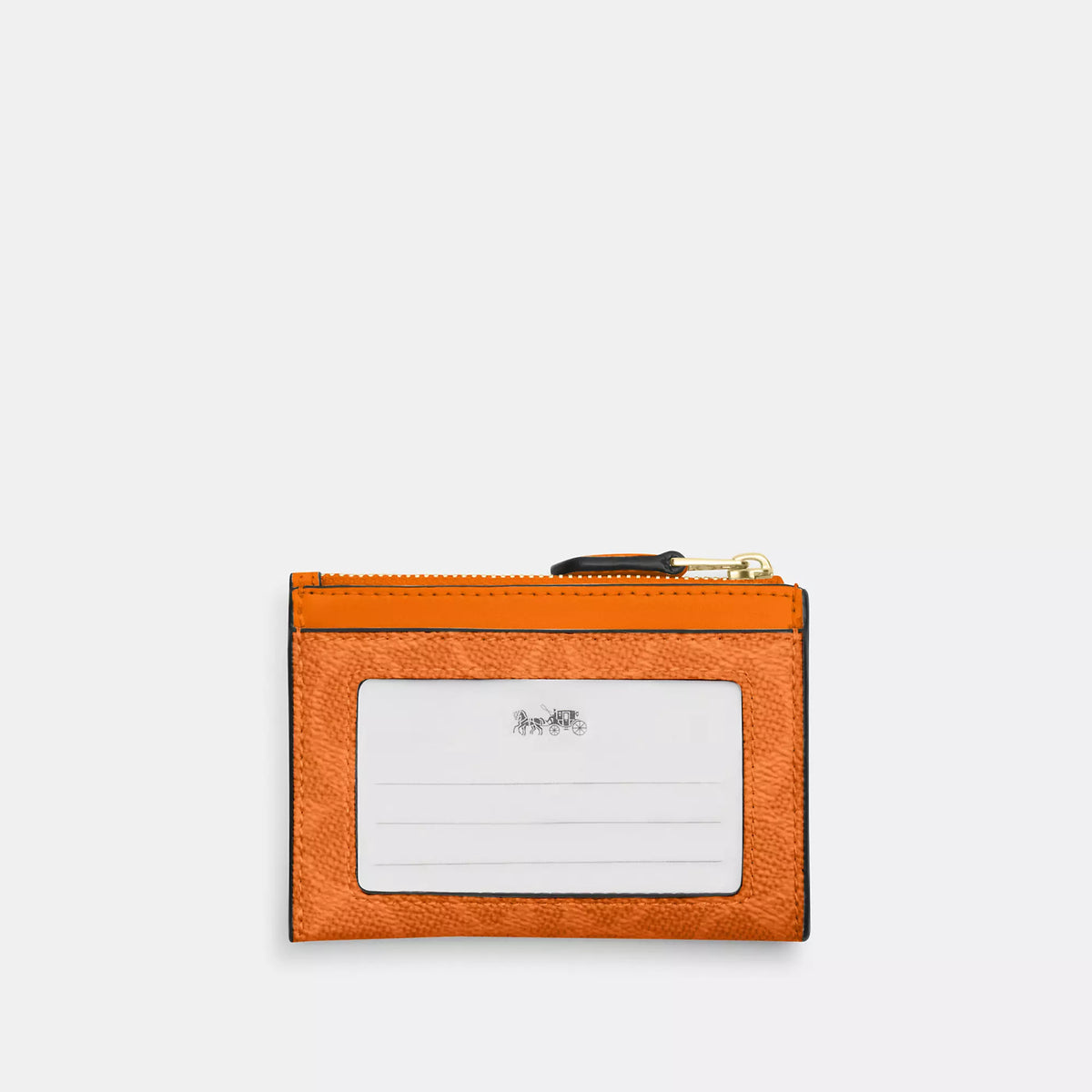 Coach Outlet Mini Skinny Id Case In Signature Canvas