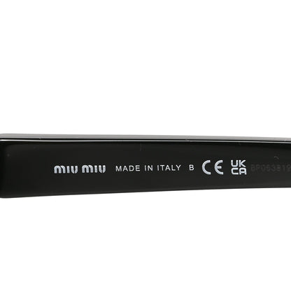 Acetate Cat Eye Sunglasses SMU A04 Black