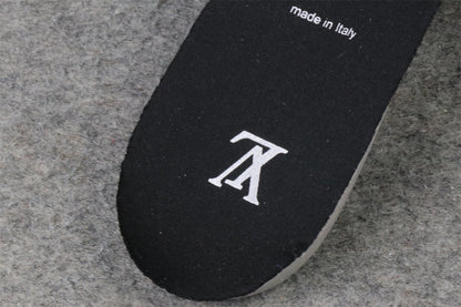 LV Trainer Low 'Velcro Strap - Black Monogram Denim'