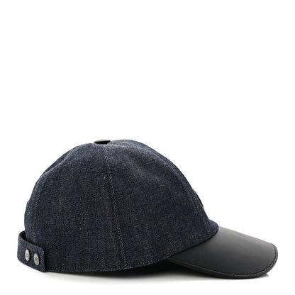 Cotton Denim Swift Sevres Evelyne Cap 59 Indigo Black