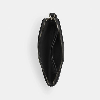 Coach Outlet Corner Zip Wristlet In Signature Canvas With Stripe
