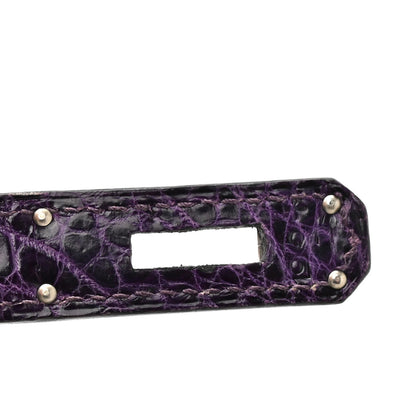 Shiny Niloticus Crocodile Kelly Sellier 28 Amethyst