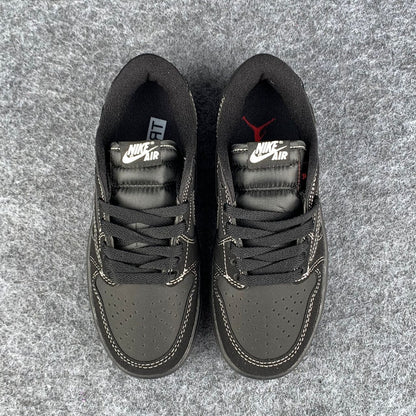 (KIDS) Travis Scott x Air Jordan 1 Low OG SP 'Black Phantom'
