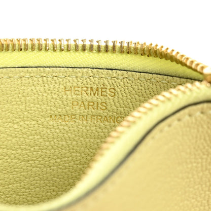 Chevre Mysore Roulis Slim Wallet Jaune Bourgeon