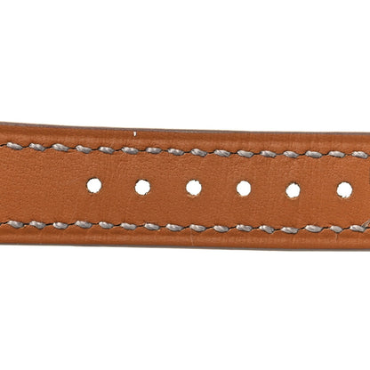 Matte Alligator Heure H Hour Watch Strap Gris Perle