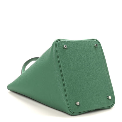 Taurillon Clemence Picotin Lock 22 MM  Vert Jade