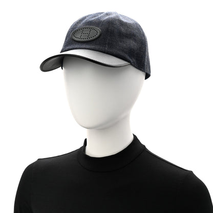 Cotton Denim Swift Sevres Evelyne Cap 59 Indigo Black
